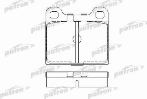 Patron PBP002 - Комплект спирачно феродо, дискови спирачки vvparts.bg