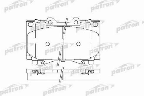 Patron PBP1456 - Комплект спирачно феродо, дискови спирачки vvparts.bg