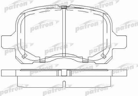 Patron PBP1458 - Комплект спирачно феродо, дискови спирачки vvparts.bg