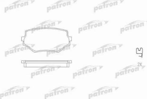 Patron PBP1565 - Комплект спирачно феродо, дискови спирачки vvparts.bg
