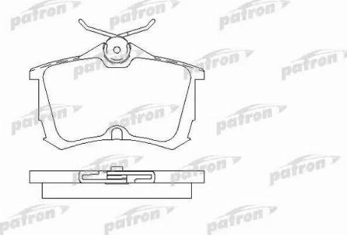 Patron PBP1506 - Комплект спирачно феродо, дискови спирачки vvparts.bg