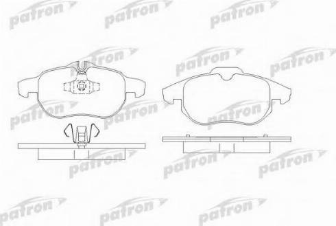 Patron PBP1520 - Комплект спирачно феродо, дискови спирачки vvparts.bg