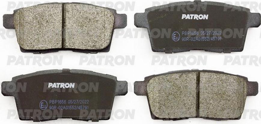 Patron PBP1656 - Комплект спирачно феродо, дискови спирачки vvparts.bg
