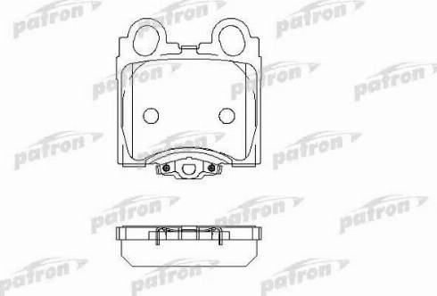 Patron PBP1610 - Комплект спирачно феродо, дискови спирачки vvparts.bg