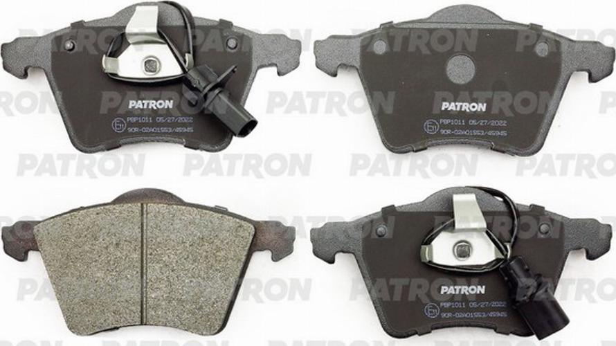 Patron PBP1011 - Комплект спирачно феродо, дискови спирачки vvparts.bg