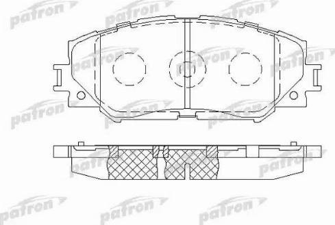 Patron PBP1891 - Комплект спирачно феродо, дискови спирачки vvparts.bg