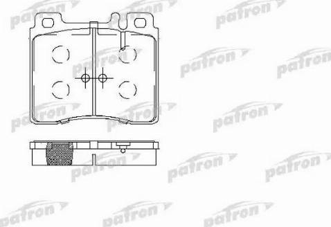 Patron PBP800 - Комплект спирачно феродо, дискови спирачки vvparts.bg