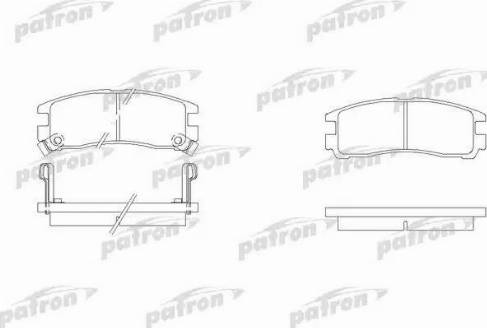 Patron PBP803 - Комплект спирачно феродо, дискови спирачки vvparts.bg