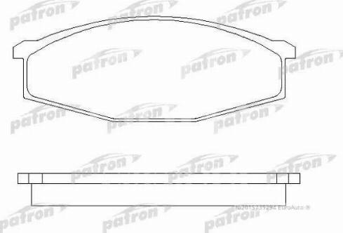 Patron PBP321 - Комплект спирачно феродо, дискови спирачки vvparts.bg