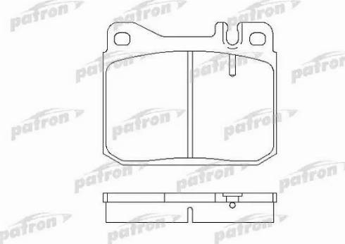 Patron PBP243 - Комплект спирачно феродо, дискови спирачки vvparts.bg