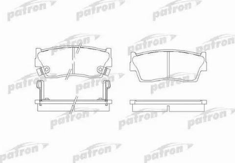 Patron PBP712 - Комплект спирачно феродо, дискови спирачки vvparts.bg