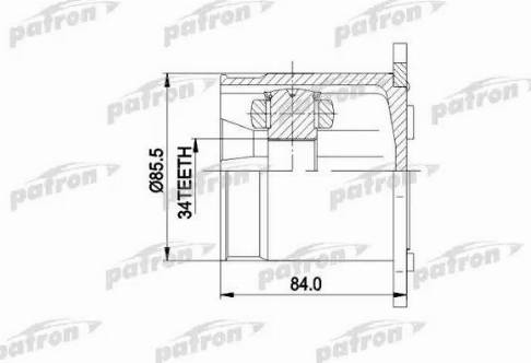 Patron PCV5031 - Каре комплект, полуоска vvparts.bg