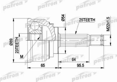 Patron PCV1148 - Каре комплект, полуоска vvparts.bg