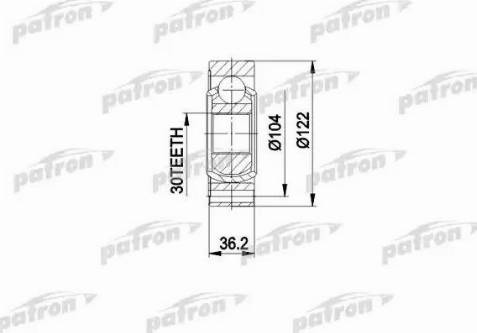 Patron PCV3540 - Каре комплект, полуоска vvparts.bg