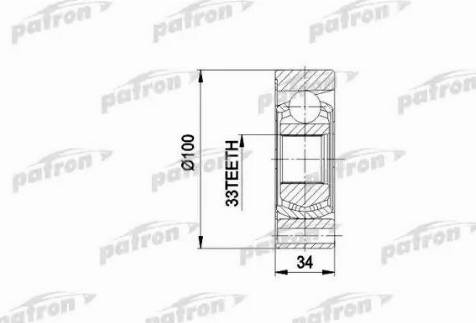 Patron PCV3010 - Каре комплект, полуоска vvparts.bg