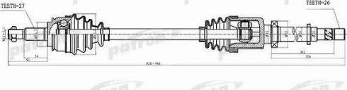 Patron PDS4994 - Полуоска vvparts.bg