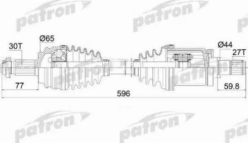 Patron PDS0421 - Полуоска vvparts.bg