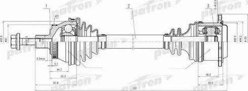 Patron PDS0692 - Полуоска vvparts.bg