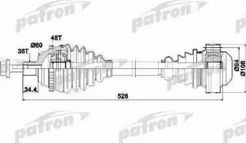 Patron PDS0028 - Полуоска vvparts.bg