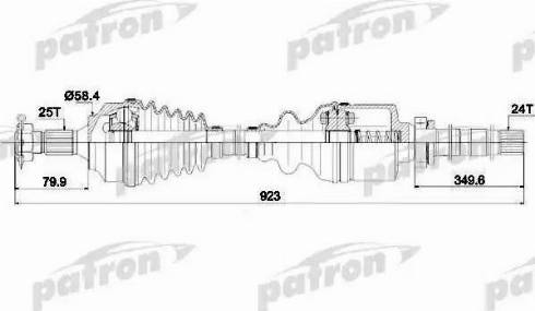 Patron PDS0146 - Полуоска vvparts.bg