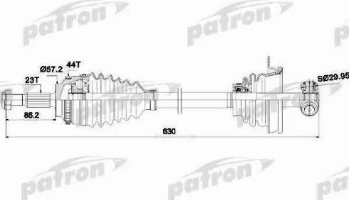 Patron PDS0265 - Полуоска vvparts.bg