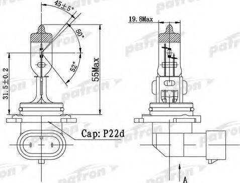 Patron PLHB4-12/51 - Крушка с нагреваема жичка, фар за дълги светлини vvparts.bg