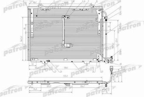 Patron PRS1057 - Кондензатор, климатизация vvparts.bg