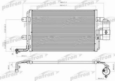 Patron PRS1069 - Кондензатор, климатизация vvparts.bg