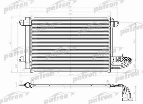 Patron PRS1156 - Кондензатор, климатизация vvparts.bg