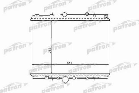 Patron PRS3504 - Радиатор, охлаждане на двигателя vvparts.bg