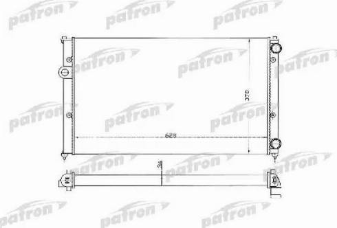 Patron PRS3369 - Радиатор, охлаждане на двигателя vvparts.bg