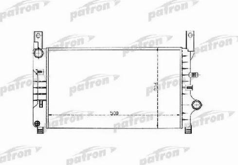 Patron PRS3319 - Радиатор, охлаждане на двигателя vvparts.bg