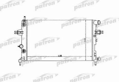 Patron PRS3335 - Радиатор, охлаждане на двигателя vvparts.bg