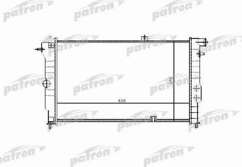 Patron PRS3330 - Радиатор, охлаждане на двигателя vvparts.bg