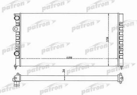 Patron PRS3370 - Радиатор, охлаждане на двигателя vvparts.bg