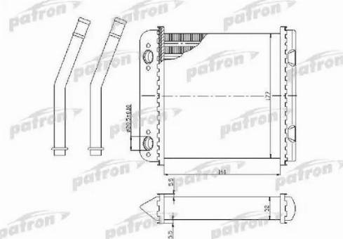 Patron PRS2047 - Топлообменник, отопление на вътрешното пространство vvparts.bg