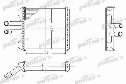 Patron PRS2083 - Топлообменник, отопление на вътрешното пространство vvparts.bg