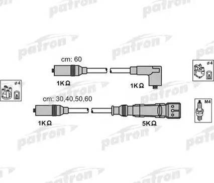 Patron PSCI1000 - Комплект запалителеи кабели vvparts.bg