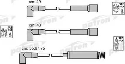 Patron PSCI1008 - Комплект запалителеи кабели vvparts.bg