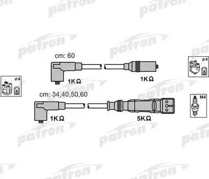 Patron PSCI1003 - Комплект запалителеи кабели vvparts.bg