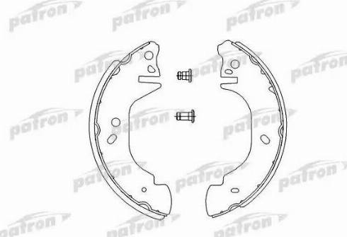 Patron PSP542 - Комплект спирачна челюст vvparts.bg