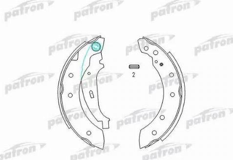 Patron PSP519 - Комплект спирачна челюст vvparts.bg