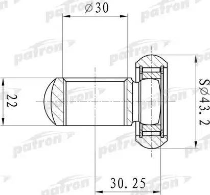 Patron PTD006 - Трипод, полуоска vvparts.bg