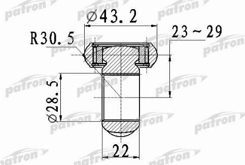 Patron PTD007 - Трипод, полуоска vvparts.bg