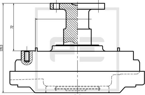 PE Automotive 010.334-00A - Съединител, вентилатор на радиатора vvparts.bg