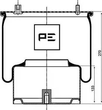 PE Automotive 084.053-72A - Маншон, въздушно окачване vvparts.bg