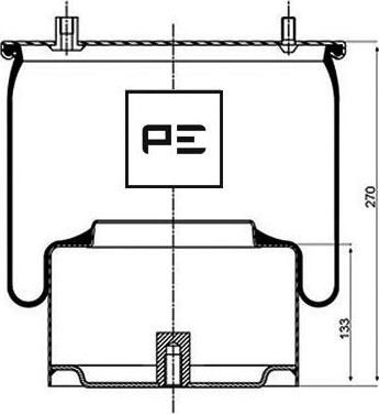 PE Automotive 084.052-73A - Маншон, въздушно окачване vvparts.bg