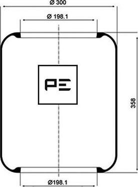 PE Automotive 084.009-70A - Маншон, въздушно окачване vvparts.bg