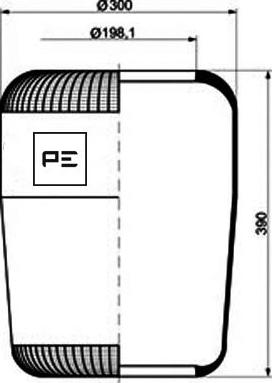 PE Automotive 084.029-70A - Маншон, въздушно окачване vvparts.bg