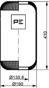 PE Automotive 084.077-70A - Маншон, въздушно окачване vvparts.bg